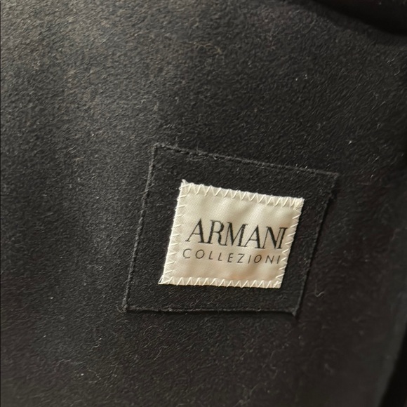 Armani Collezioni Black Military Field Jacket 58R - Picture 6 of 7